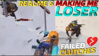 🔥 Realme 6 Pubg Montage | Failed Clutches💔| Realme 6 Lag Test Making Me Loser In BGMI @DinoJames
