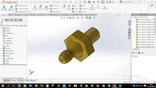 How to design Straight Grease nipple in solidworks