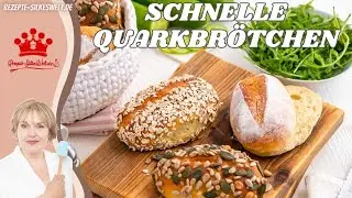 Quick quark rolls made by yourself without eggs and without yeast #Silkeswelt