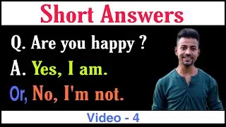 Short Answers in English By Bittoo Sir | Video 4 | English Grammar