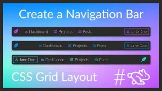 3 Ways to create a Navbar (CSS Grid Layout)