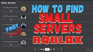 How to find (Small Servers) FAST in Roblox 2022 | For Grinding, Playing with friends and More!!