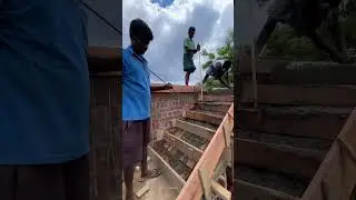 Staircase Construction #shorts #Stairs #Staircase #design