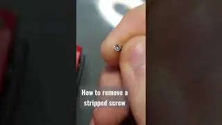 How to remove a stripped screw without damaging your joycon shell 