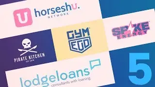 Designing 5 random logos in 1 video (speedart)