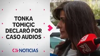 LA CAÓTICA LLEGADA de Tonka Tomicic para declarar por Caso Audios - CHV Noticias