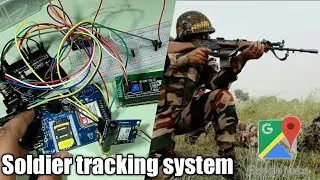 Soldier Health And Position Tracking System Using Arduino,GSM Module and GPS Module.