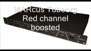 MARcus TubeOrg guitar MIDI preamp - XTC mod, red channel