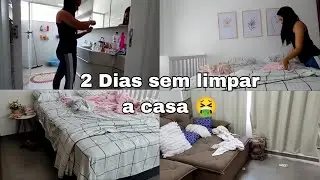 FAXINA 2 DIAS SEM LIMPAR A CASA! 🏡🤮
