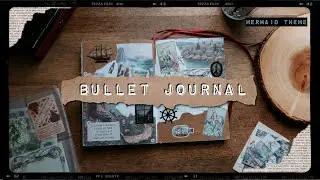 Plan with Me || August Bullet Journal Set-up, Vintage Mermaid Theme