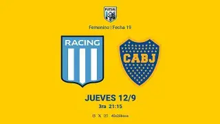 FUTSAL AFA ♀️ 3ra | Fecha 19 | Racing Club 🆚 Boca Juniors