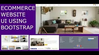 Ecommerce responsive UI using bootstrap. Part 1 - Home page.