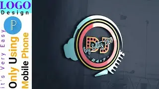 DJ Music professional logo design How to make logo design on your mobile phone pixellab