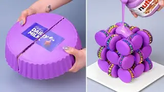 💜💜 Wonderful Purple Cake Decorating | Amazing Cake Decorating Tutorials | Relaxing Cake Video
