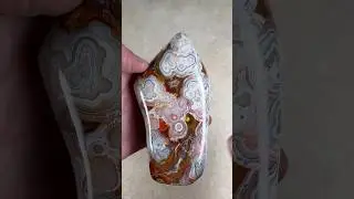 Two Big Crazy Lace Agate Tumbles