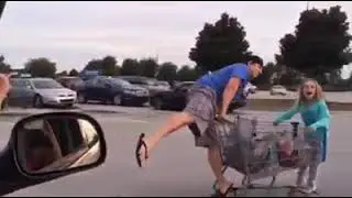My crazy husband shopping at Walmart.