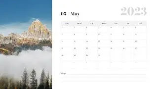 2023 Calendar PPT and Google Slides Template Free Download