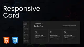 How To Create a Responsive Creative Card Using HTML & CSS | Our Service Card With HTML And CSS
