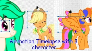 Animation Timelapse with 3 character