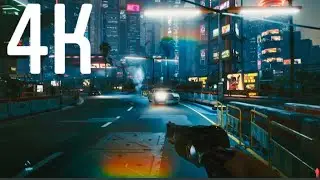 Cyberpunk 2077 Night City NO HUD Free Roam (4K/PS5) - No Commentary