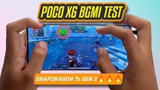 POCO X6 BGMI TEST | Snapdragon 7s Gen 2 🔥