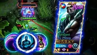 YU ZHONG PETRIFY 100% NO SCAPE, BEST BUILD AND EMBLEM NEW META 2021 | MLBB
