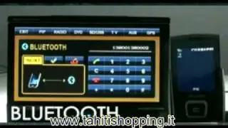 Autoradio 7 TV DVB DVD DivX MP3 Touch Bluetooth gps usb sd ipod tv RDS motorizzato dx