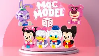 Конструктор объемный 3D модель из миниблоков