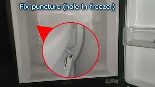 I Was De-icing My Fridge When I Accidentally Punctured A Hole In Freezer Wall | Refrigerator Repair