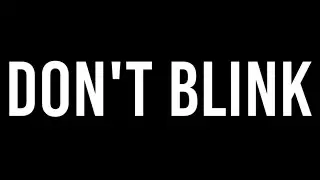 Don't Blink - Kinematic Typography Intro - Once Again