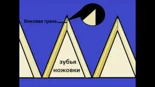 Заточка зубьев ножовки