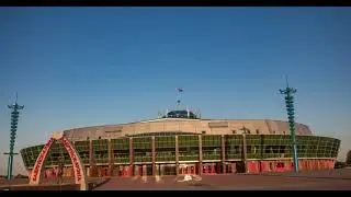 Timelapse Bobruisk 4K Таймлапс Боруйск ледовая арена (ледовый)