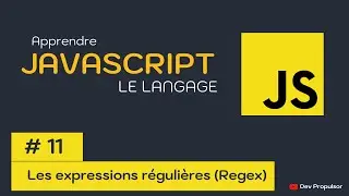 JavaScript : 11-Les Expressions Régulières (Regex)