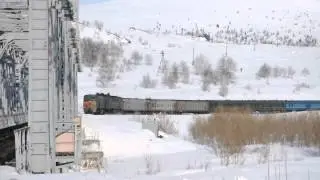 Train Labytnangi - Vorkuta between Sob and Poljarnij Ural