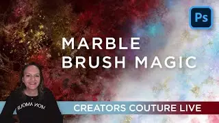 MARBLE Brush Magic DEBUT: Color-Blending, Marble-Inspired Photoshop Brushes
