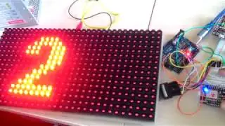 ESP8266 and P10 DMD #esp8266 #P10 #arduino