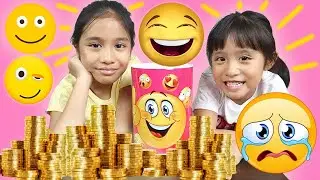 Ira and Bella Pretend Play with Emoji Coin Bank Teach Kids to Save Money | Moral Stories for Kids