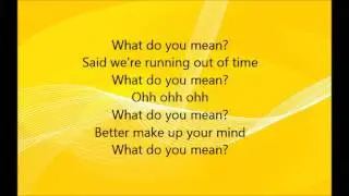justin bieber what do you mean?