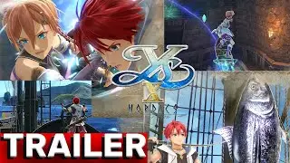 Ys X: Nordics - System Introduction - Cross Action,The Sandras,Mana Actions, Fishing - Trailer ITA