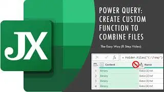 Create Custom Function to Merge .csv Files in 8 Steps (Power Query)