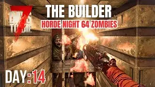 Day 14 Horde Night 64 zombies #ps5 #7d2d #7dtdps5 #survival #xbox