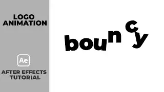 Bouncy Logo Animation in After Effects - Motion Graphics Tutorial