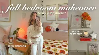 DECORATING MY ROOM FOR FALL 🧡 cozy & aesthetic room transformation