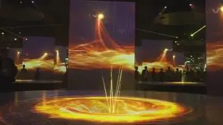 Лазерное шоу на Экспо Астана