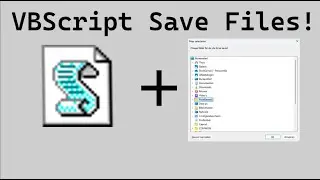 VBScript Save file EASIEST METHOD!! | Tutorial