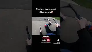 Carbon fibre scooter bars! 