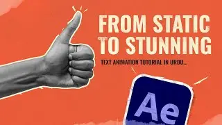 Creative Text Animation Techniques in  Adobe After Effects