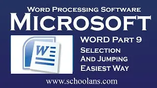 Selection in MS Word Part 9 || Microsoft word Processing
