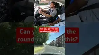 Can you go over the roundabout like this? #drivingtest