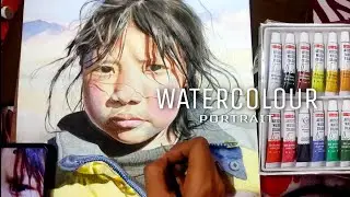 Realistic Watercolor Tutoriall || Realistic Portrait || Step By Step Tutorial || BEST painting Tips.
